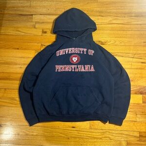 Vintage University of Pennsylvania Navy Hoodie
